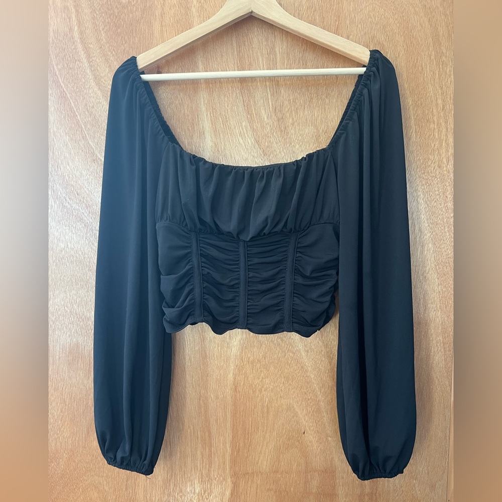 Black Blouse Top